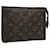 Toilette Poche Louis Vuitton Monogram 19 Bolsa M47544 LV Auth 56426 Monograma Lienzo  ref.1107824