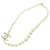 CHANEL Collier de perles en métal ton or blanc Auth CC 56729A  ref.1107857