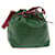 Bolsa de ombro LOUIS VUITTON Epi Petit Noe bicolor verde vermelho M44147 Autenticação de LV 57173 Couro  ref.1107884