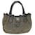 Christian Dior Lady Dior Canage Hand Bag Nylon Silver Auth 57245 Silvery  ref.1107946