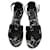 Hermès Santorini Black White Leather Cloth  ref.1108053