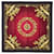 Hermès Bufanda de seda Hermes Red Cosmos Roja Burdeos Paño  ref.1108237