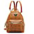 MCM Brown Mini Visetos Stark Backpack Cloth Cloth  ref.1108257