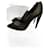 Yves Saint Laurent Heels Black Silk  ref.1108488