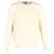 Loro Piana Knitted Crewneck Sweater in Cream Cotton White  ref.1108527