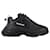 Everyday Balenciaga Triple S Sneakers aus schwarzem Polyurethan Kunststoff  ref.1108536