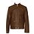 Iceberg Brown leather Zipper Front Classic Men Leather Jacket size 50 - view 3