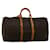 Louis Vuitton Monogram Keepall 55 Sac Boston M41424 Auth LV 57713 Toile Monogramme  ref.1108923