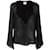 Blouse en soie transparente noire Chanel  ref.1108948