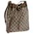 GUCCI GG Canvas Web Sherry Line Shoulder Bag PVC Leather Beige Green Auth 56564 Red  ref.1108954