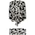 Saint Laurent Black and White Skirt Suit Sand Silk  ref.1109051