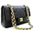 Chanel Classic lined flap 9" Chain Shoulder Bag Black Lambskin Leather  ref.1109158