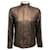 Autre Marque Neiman Marcus Bronze Leather Jacket with Monili Detail Brown  ref.1109168