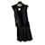 Cambon Chanel Falda elegante, top y camisa Negro Seda Cachemira  ref.1109187