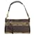 Coach Signature Canvas Stripe Demi Shoulder Bag 10120 Brown Cloth  ref.1109258