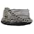Versace Umhängetasche aus Leder mit Blumenkette Grau  ref.1109260