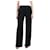 Fendi Black silk crepe trousers - size UK 10  ref.1109305