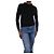 Simone Rocha Schwarzer Cardigan aus Wollmischung mit Perlen – Größe S