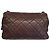 Borsa a tracolla Chanel Easy Flap pelle marrone - vista 9