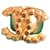 Chanel Large bande à pois avec logo Métal Bijouterie dorée  ref.1109339