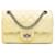 Patta brevettata Chanel Mini ristampa gialla Giallo Pelle Pelle verniciata  ref.1109344