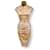 Karen Millen corset dress with laces Beige Silk  ref.1109416