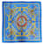 Hermès Lenços de seda Azul claro  ref.1110463