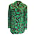 Versace Verde / marrón / Chaqueta utilitaria de algodón con estampado de camuflaje multicolor negro  ref.1110499