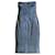 Stouls machine washable strech suede denim blue midi strapless dress T. S Deerskin  ref.1110519