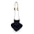 Yves Saint Laurent Vintage Black Satin Spades Evening Drawstring Bag Cloth  ref.1110542