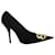 Zapatos de salón Balenciaga BB Logo Knife en terciopelo negro  ref.1110554