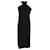 Vestido frente única com alças Jil Sander em algodão preto  ref.1110556