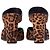 Saint Laurent Leopard-Print Block Heel Mules in Brown Pony-style Leather - view 4