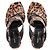 Saint Laurent Leopard-Print Block Heel Mules in Brown Pony-style Leather - view 5