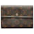 Portafoglio Louis Vuitton Monogram Marrone Porte Tresor Etui Papier Tela  ref.1110686