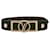 Louis Vuitton Black Reversable Dauphine Wrap Bracelet Brown Leather Cloth Pony-style calfskin  ref.1110716