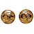 Brincos Chanel Gold CC Clip On Dourado Metal Banhado a ouro  ref.1110724