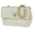 Chanel Mini matelassé White Leather  ref.1110973