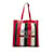 Gucci Tricolor Canvas & Leather Logo Tote 523781 Red Cloth Pony-style calfskin  ref.1111151