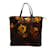 Prada Tessuto Stampato Sunflower Tote Bag Brown Cloth Nylon  ref.1111152
