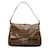 Fendi Zucchino Mamma Forever Shoulder Bag 26325 Brown Cloth  ref.1111154