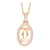 18k Collana con pendente C de Cartier rivestita in oro B7219300 Metallo Oro rosa  ref.1111225