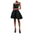 Maje Black Relief reversible skater dress - size UK 8 Polyester  ref.1111244