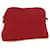 Hermès HERMES Bolide MM Pouch Canvas Red Auth ac2401 Cloth  ref.1111561