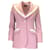 Dolce & Gabbana Hellrosa / Cremefarbener maßgeschneiderter Blazer aus Wolle und Seide Pink  ref.1111625