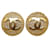 Brincos Chanel Gold CC Clip On Dourado Metal Banhado a ouro  ref.1111821