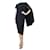 Autre Marque Vestido asimétrico negro - talla UK 12 Acetato  ref.1111885