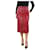 Chloé Saia de couro vermelha - tamanho UK 10 Vermelho  ref.1111886