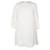 Chloé Robe midi festonnée blanche à manches longues Synthétique  ref.1112075
