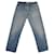 Autre Marque Gerade geschnittene Hose aus verblasstem blauem Denim Baumwolle  ref.1112079